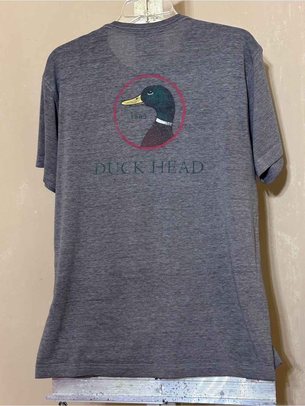 Gray Duck Head Pocket T-Shirt Outdoorsman Southern Prep Hunting Core - Picture 4 of 7